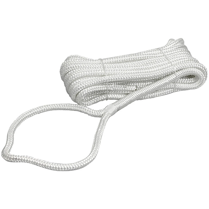 Трос швартовый 10мм*10м белый 18-прядный Santong Rope (STMLW04)